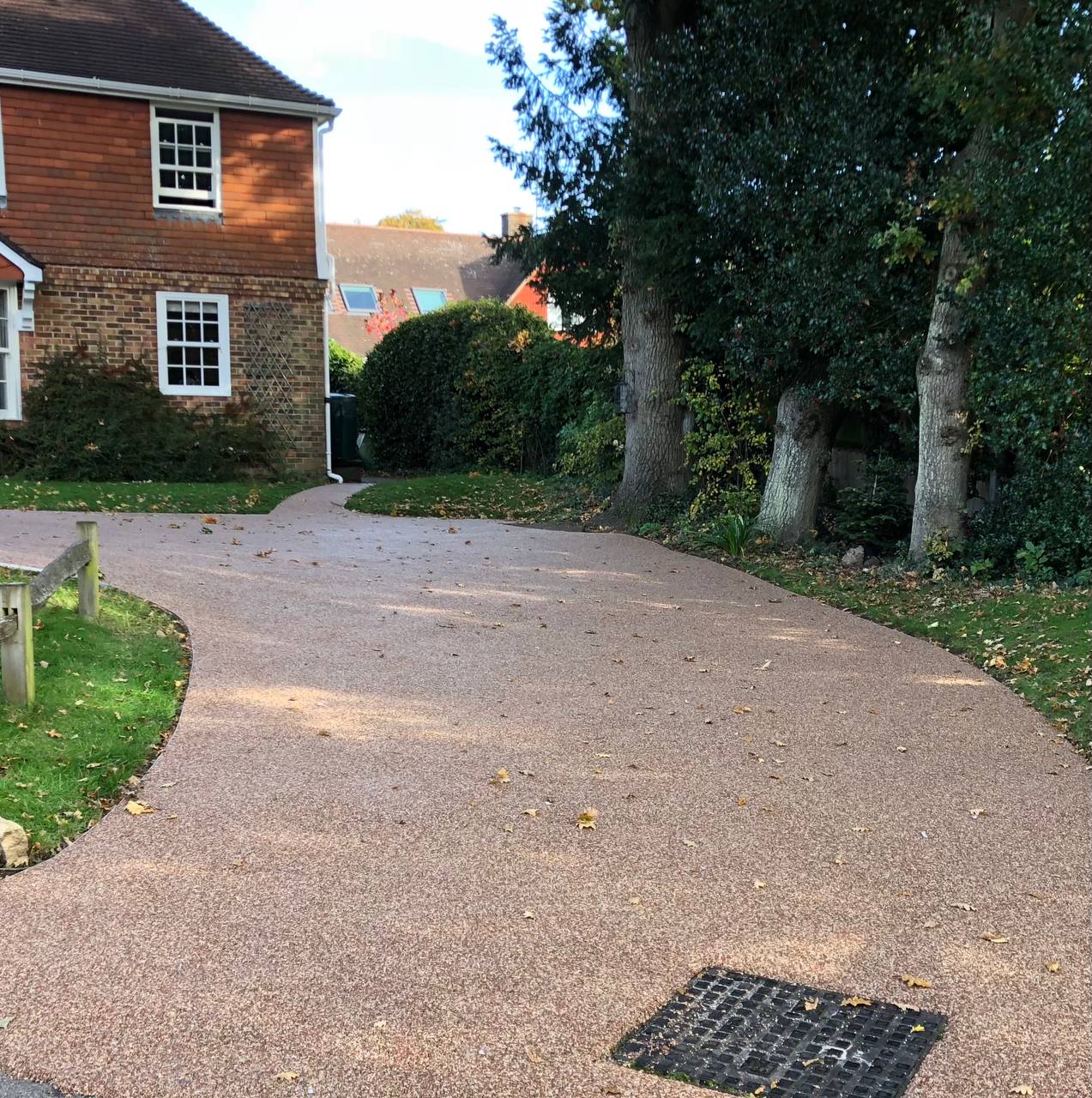 This is a photo of a Resin bound driveway carried out in a district of Huddersfield. All works done by Resin Driveways Huddersfield